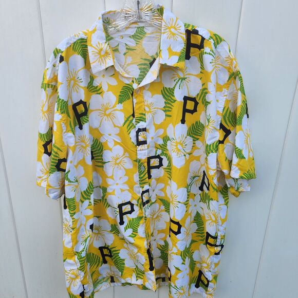 Pittsburgh Pirates Adult XL Hawaiian SGA Shirt Multicolor - Picture 1 of 7